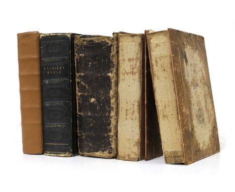 FOUR BIBLES: The Comprehensive Bible, containing the Old and New Testaments. L, S Bagster, 1827 (both title pages). PP: (viii