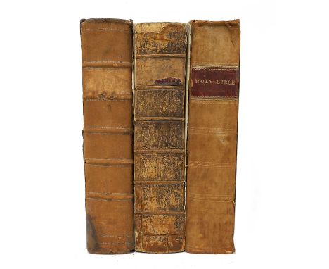 BIBLES, etc: 1- The Book of Common prayer. L, C Bill &amp; executrix of Thomas Newcomb, 1711 (Title page torn, no loss). PP: 