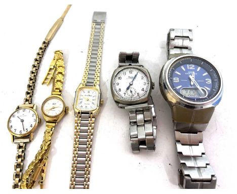 Mixed Lot: Watches, makers of which include Hamilton, Casio and Roan