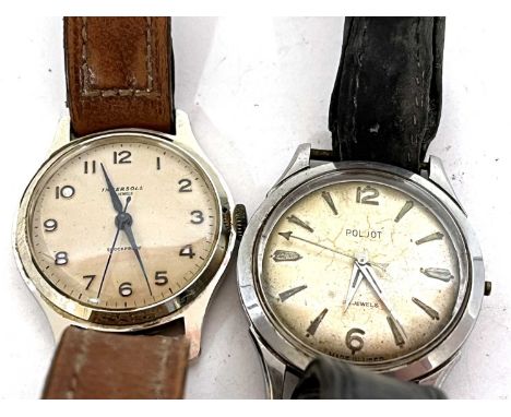 Two gents wristwatches, one Ingersoll and one Poljot, the Ingersoll has a manual crown wound movement and the Poljot has an a