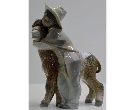 LLADRO FIGURINE ORNAMENT "BOY WITH DONKEY" CONDITION - VERY GOOD, NO SIGNS OF ANY DAMAGE