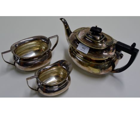 3 PIECE EPNS TEA SERVICE     