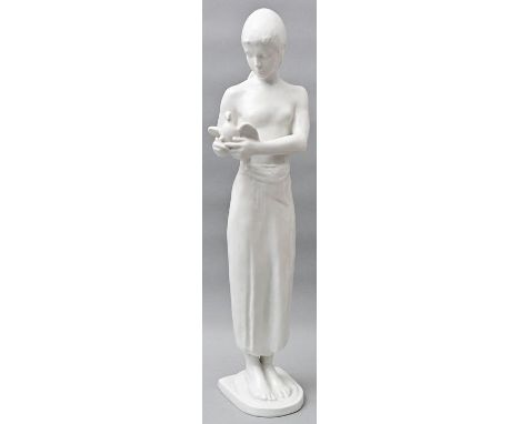 Porzellanfigur Innocentia/ Die Unschuld, Selb, Rosenthal, 1964.Entwurf Prof. Richard Scheibe um 1950. Ausformung in Weißporze