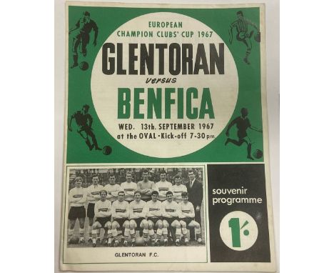 First Side to Go Out on The Away Goals Rule

Programme: Soccer 1967, European Champions Clubs Cup - Glentoran Versus Benfica 