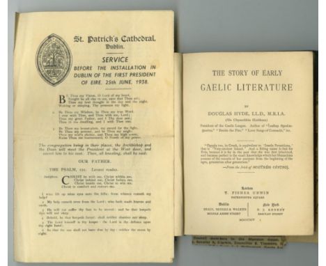 Signed by An gCraoibhin

Hyde (Douglas) &amp; others, The Revival of Irish Literature and Other Addresses, sm. sq. 8vo L. 189