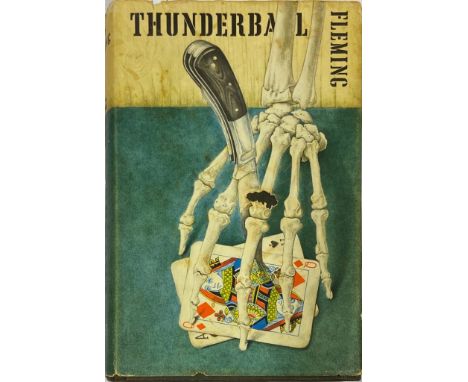 Fleming (Ian) Thunderball, L. (Cape) 1961. First Edn. hf. title, orig. black boards with skeletal hand on front cover, gilt l