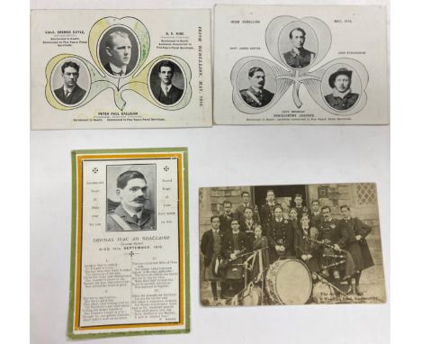 Postcards: Republican, Co. Wexford, a group of four Cards, including: (a) A colourful Memorial Card for Seamus Rafter (12th S