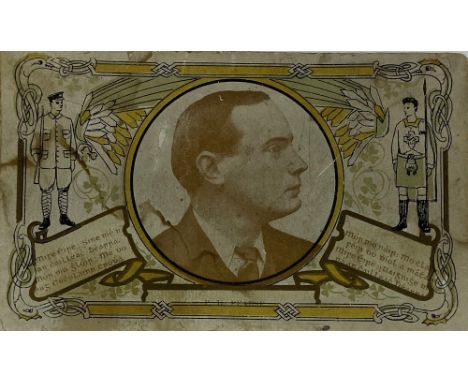 With Manuscript Note by Countess de Markievicz

Republican Interest: Pearse (Padraig), a rare picture and cartoon Postcard de