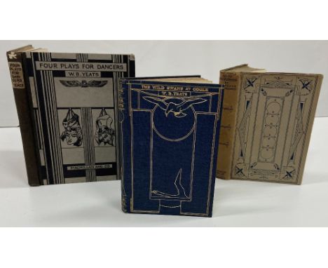 Yeats (W.B.) Four Plays for Dancers, 4to L. 1921. First Edn., frontis plts. &amp; illus. decor. cloth backed boards; also Aut