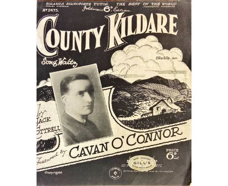 Co. Kildare: Original Sheet Music for words &amp; music of County Kildare Song Waltz, written by Jack Cottrell and sung by Ca