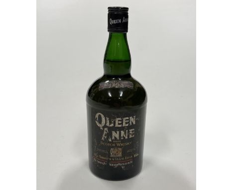 Scotch Whisky: Bottle of "Queen Anne rare Scotch Whisky," bottled and blended by Hill Thompson &amp; Co. Edinburgh, from 1970