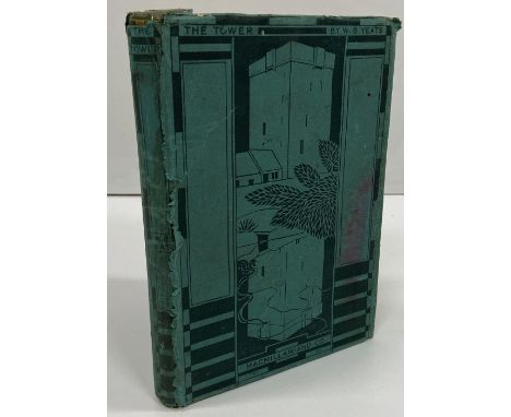 Yeats (W.B.) The Tower, 8vo, L. (Mac Millan &amp; Co. Ltd.) 1928, First Edn., hf. title, uncut, gilt decor green cloth, after
