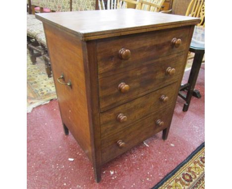 Antique chest commode - Approx H: 76.5cm x 59.5cm x 49.5cm