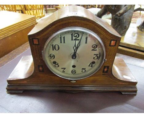 Inlaid Enfield of London 8 day chime Liberty style mantle clock
