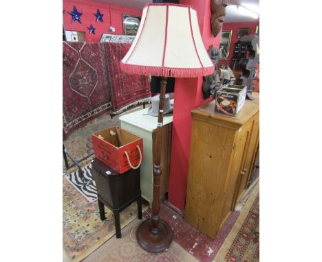 Mahogany standard lamp