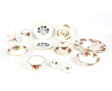 Royal Albert Old Country Roses part service, to include a teapot, plates, side plates, bowls, plates, bell, teacups, saucers,