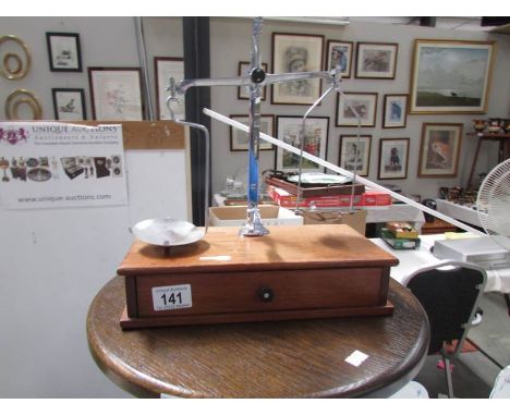 A set of 19th century apothecary scales.
