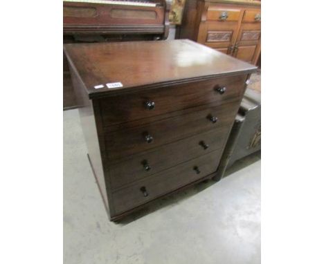 A mahogany commode chest.