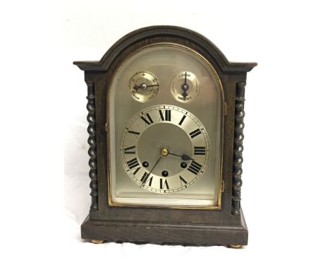 A German mantel clock with Westminster chime.