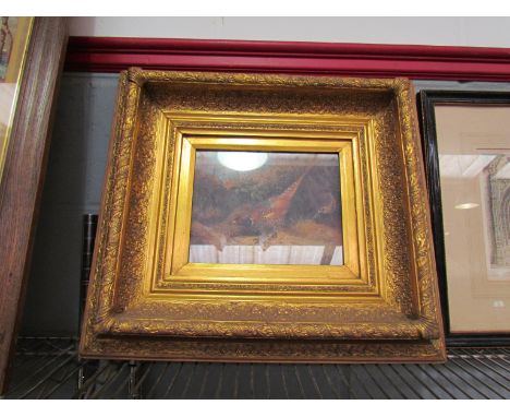 A gilt framed 'Carvers &amp; Gilders' print of a pheasant, 19cm x 24cm