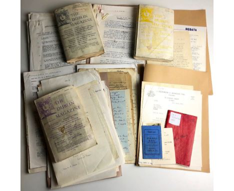 Archive of John Ryan & The Dublin MagazineA small Archive from the papers of the writer, publisher, theatre producer and desi