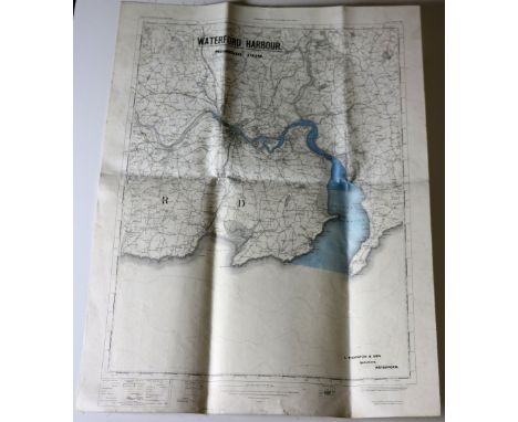 Co. Waterford: Waterford Harbour Bill Session, Plan of Waterford Harbour, published by Ordnance Survey Office for I. Thornton