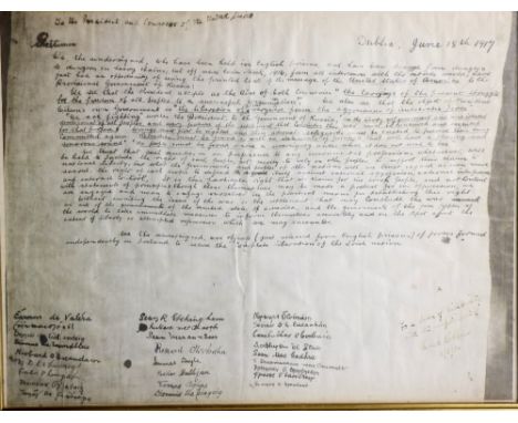 Volunteer Officers Statement of 18 June 1917.  A contemporary photographic copy of a manuscript statement signed by Volunteer