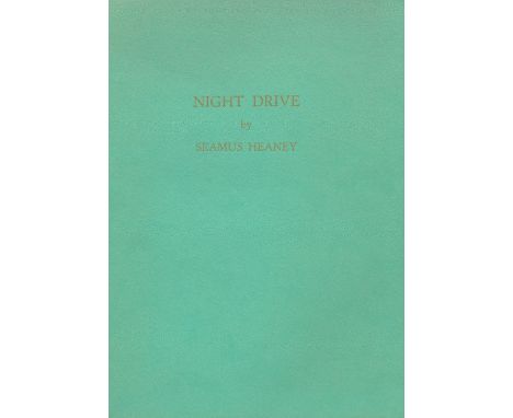Limited Edition No. 20 of 30 CopiesHeaney (Seamus) Night Drive, Richard Gilbertson, Devon, No. 20 of a Lim. Edn. of 100 copie