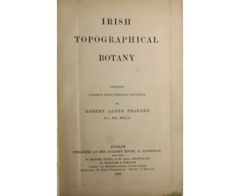 Praeger (R. Lloyd) Irish Topographical Botany, D. 1901. First Edn., lg. fold. cold. map, &amp; 5 others sim; Mac Carthy (T. H