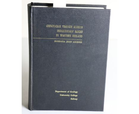 Geological ThesisArcher (Barbara Jean) Ordovician Trough Margin Sedimentary Rocks in Western Ireland, folio Galway 1975. Maps