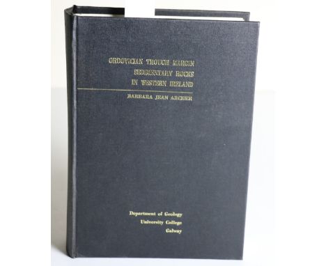 Geological ThesisArcher (Barbara Jean) Ordovician Trough Margin Sedimentary Rocks in Western Ireland, folio Galway 1975. Maps