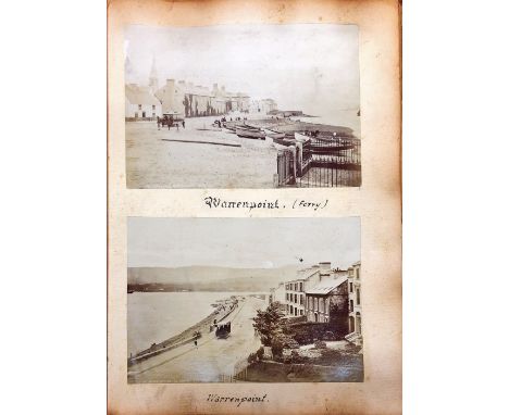 Northern Ireland - Photographs: A very good late 19th Century 4to Album of Photographs, mostly of Northern Ireland interest, 