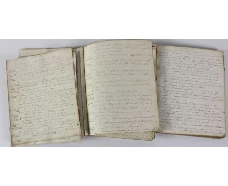 Manuscript Plays of Irish Interest, c. 1821Manuscripts: Anon. Two manuscript quarto volumes, containing drafts of a play with