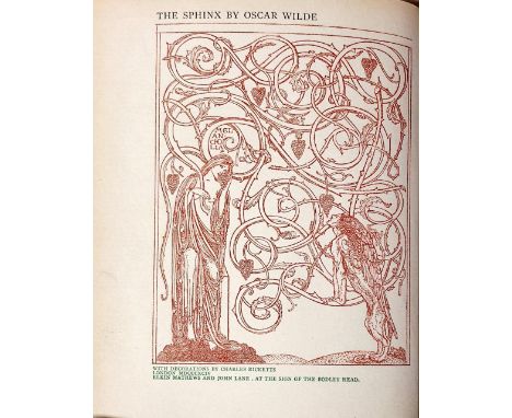 First Edition Limited to 200 CopiesWilde (Oscar) The Sphinx, With Decorations by Charles Ricketts., 4to L. (Elkin Mathews & J