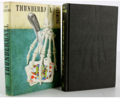 Fleming (Ian) Thunderball, 8vo L. (Jonathan Cape) 1961, First Edn., black cloth with blind stamped skeleton hand and wrist on