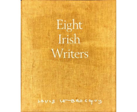 100 Signed Copies OnlyLe Brocquy (Louis) Eight Irish Writers. A series of eight charcoal drawings printed by collotype lithog