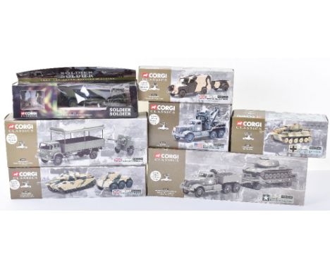 Corgi Classics Boxed Military Vehicles, 55601 US Army Diamond T Wrecker, 69901 British Army Centurion &amp; Saladin, 55101 Di