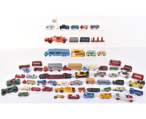 Quantity Of unboxed Matchbox 1:75 &amp; Yesteryear models, including:4 Triumph T110, 5 Visco Static bus,  32 Jaguar XK140, 34