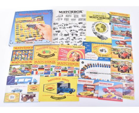 Quantity Of Matchbox Models Catalogues/Leaflets,  including 1957 Models of Yesteryear leaflet, 1958 Reprint for DTE 1982, 195