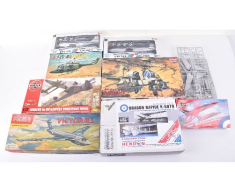 Frog Handley Page Victor B.I. crescent Wing 4 Jet Bomber plastic Kit, Airfix Westland Army Lynx,Airfix Junkers &amp; Hurrican