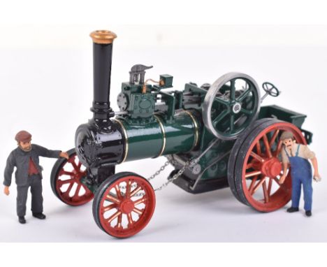 A Basset- Lowke Burrell Traction Static Steam Engine Model, 13cms in length, in very good unboxed condition.
