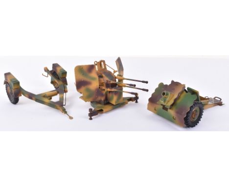 Gert Duscha (Germany) Modern Tinplate Reproduction Lineol issue German Anti-Aircraft Gun Flak 38 (2cms) with detachable trail