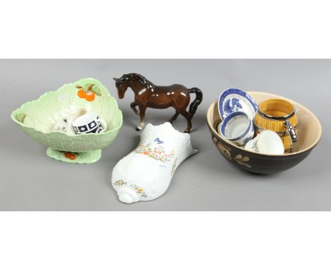 A quantity of ceramics to include Carltonware, Denby, crested ware, Aynsley etc.