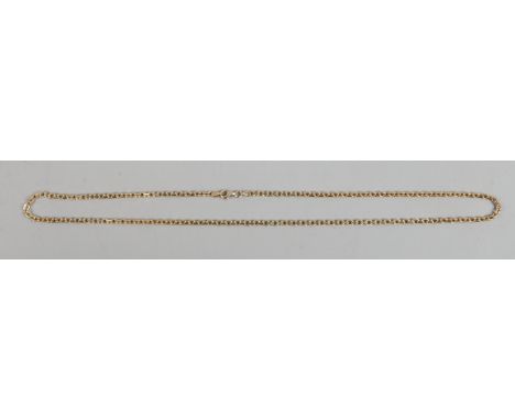 A 9ct gold rolo chain necklace, 14.4 grams.