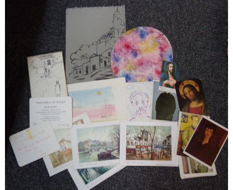 Jack Jones (Welsh 20th century), a small collection of sketches being remnants from items sold from his studio collection.  I