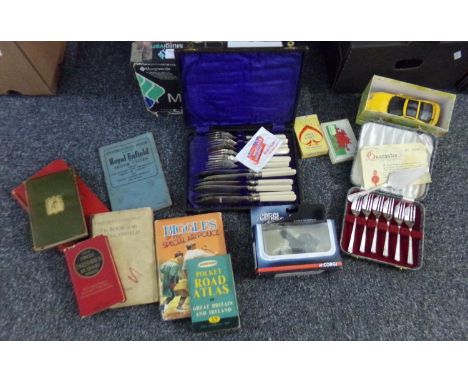 Box of assorted items, to include: vintage books, 'Chimes' 'Goblin Story' by Charles Dickens, 'Paradise Regained' Samson Agon