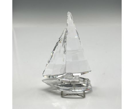 Figural is a member of When We Were Young series. The clear crystal faceted sails sparkles in the light and is set on a rhodi