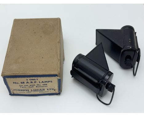 Two Joseph Lucas No.68 A.R.P lamps in box.