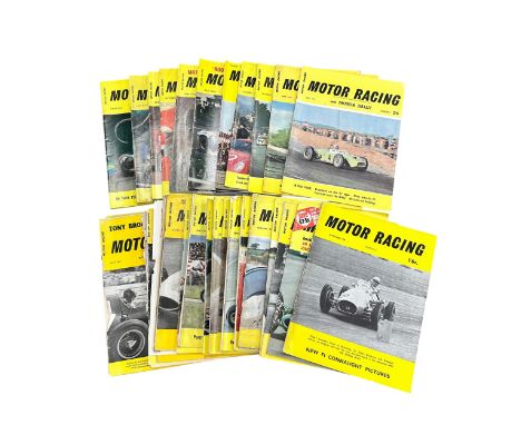 1954-1967 Motor Racing magazines, 40 issues, official journal of the British Racing &amp; Sports Car Club, with later issues 