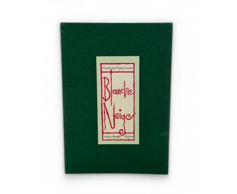 LAVATAR, Warja - Blanche Neige (Snow White) Green cloth covers with printed label containing a continuous strip of approx 19 